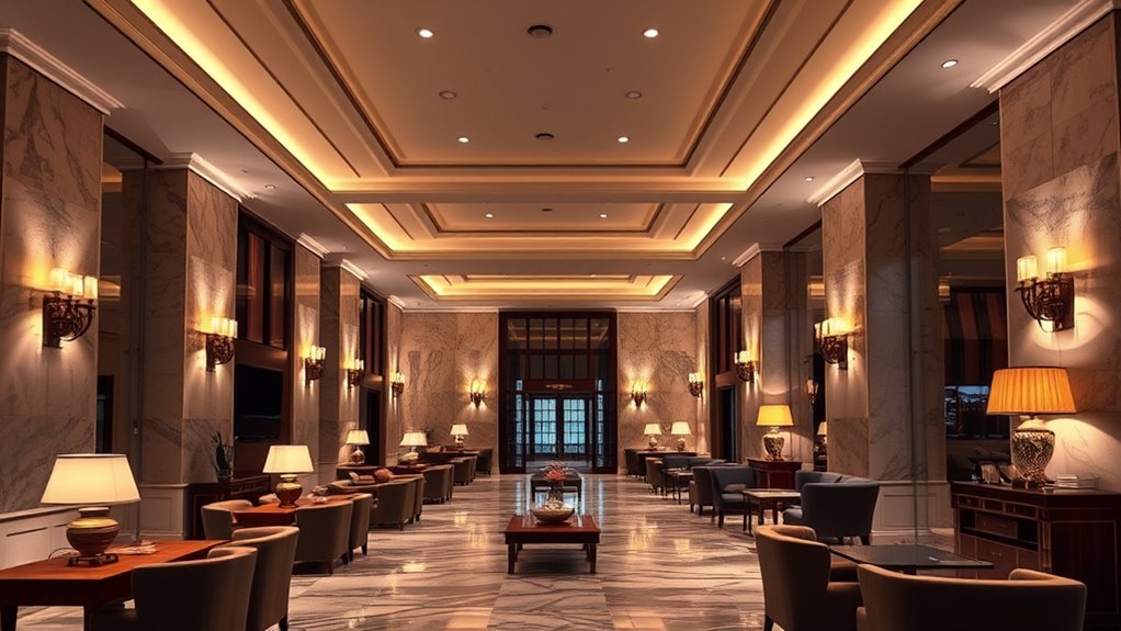 layered hotel style lighting design