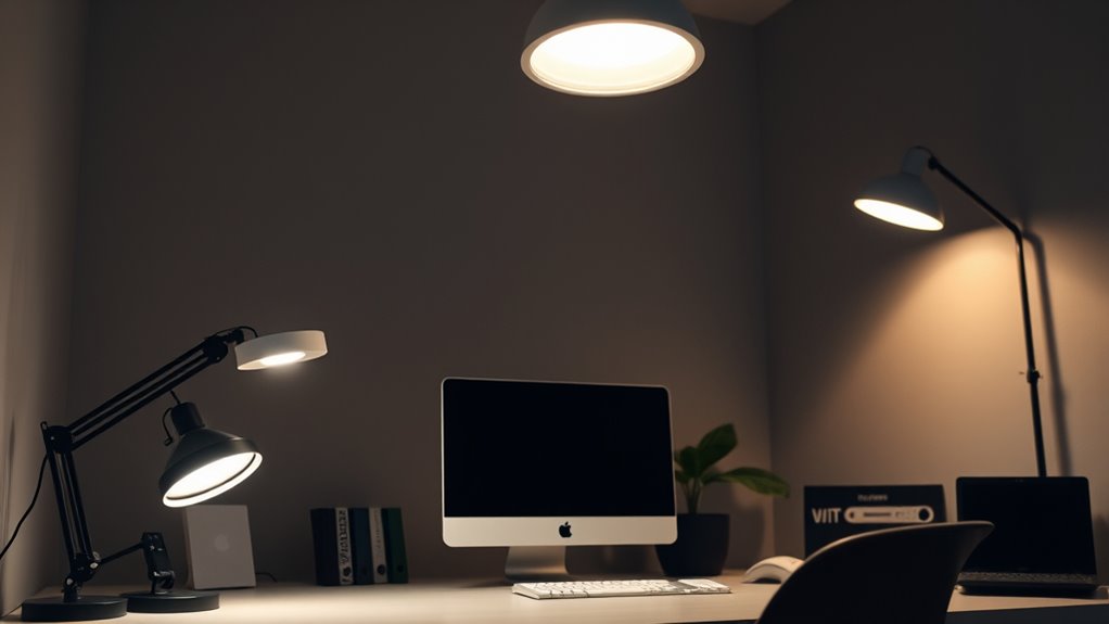 layered varied height lighting