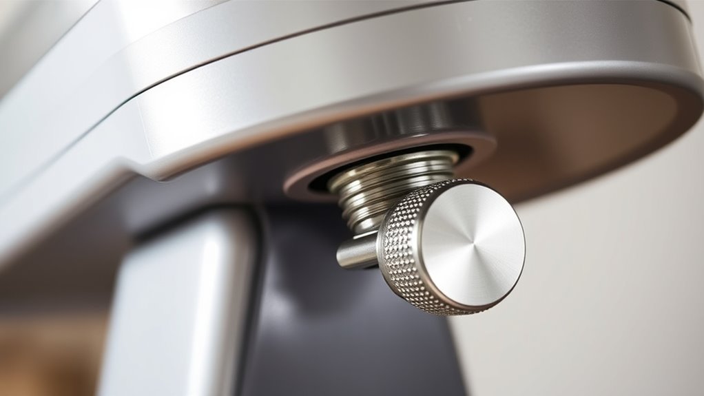 locate mixer adjustment screw