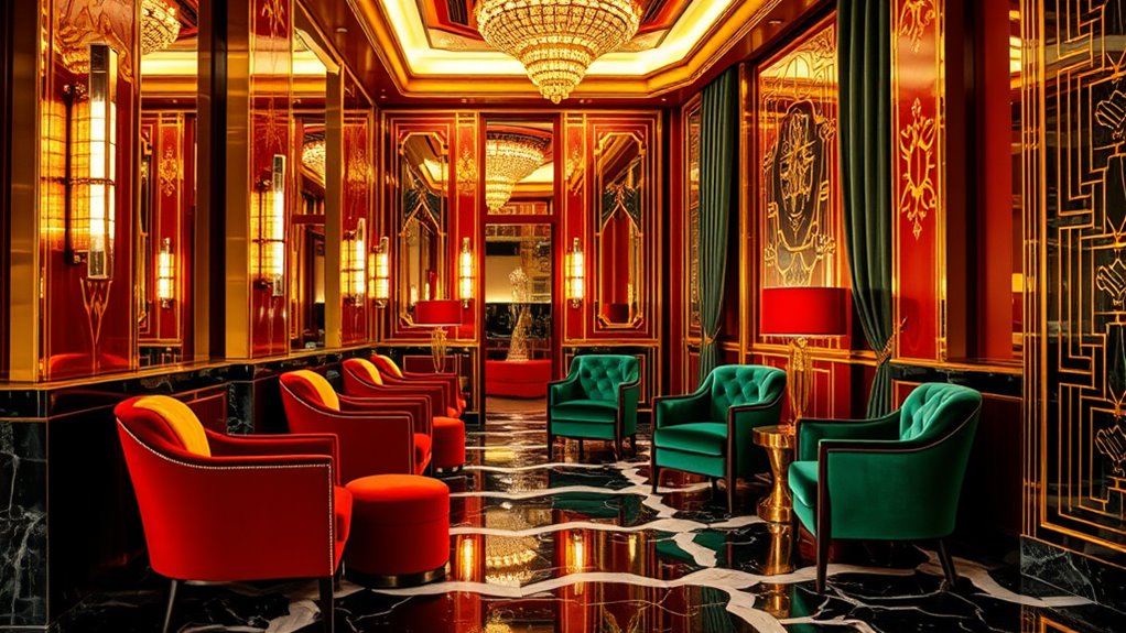 luxurious materials and rich colors