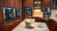 luxury built in coffee machines