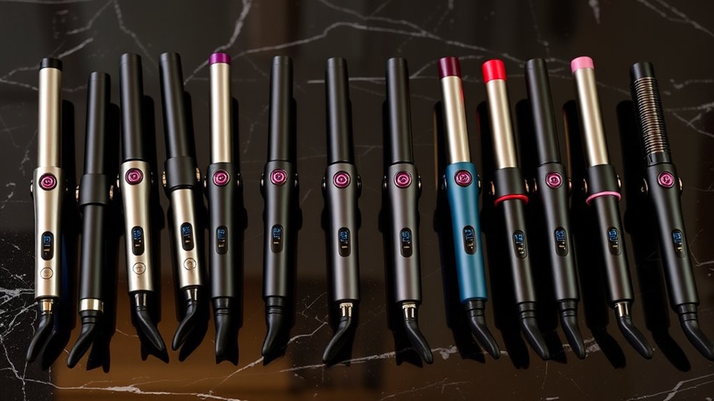 luxury ceramic tourmaline curlers