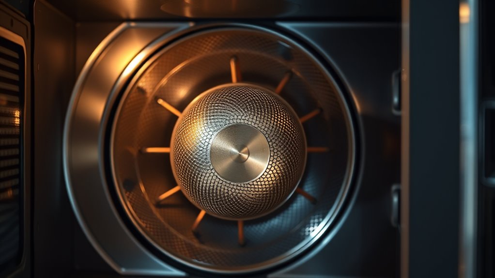 magnetron powers microwave oven