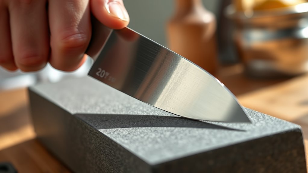 maintain consistent sharpening technique