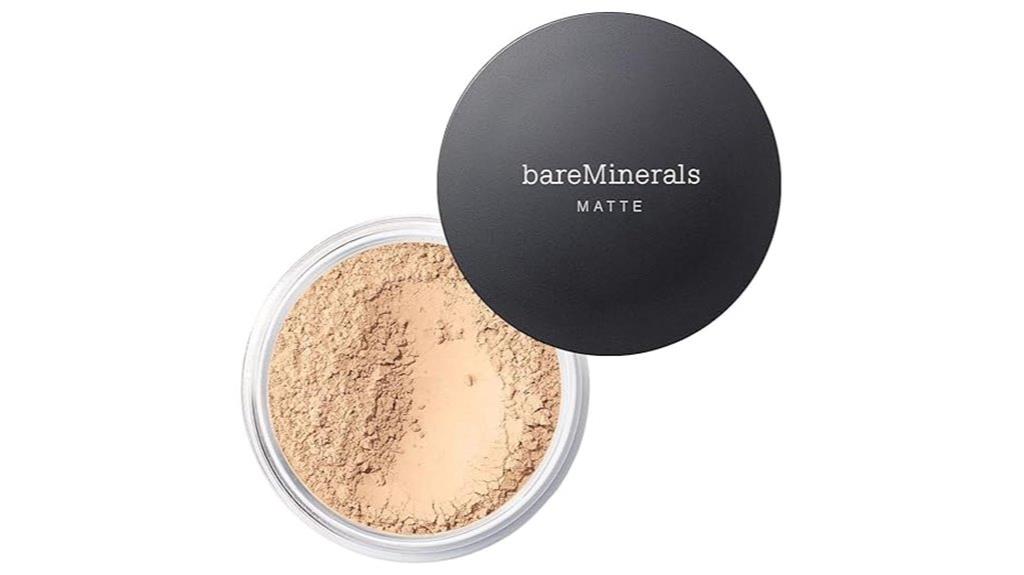 matte loose foundation spf