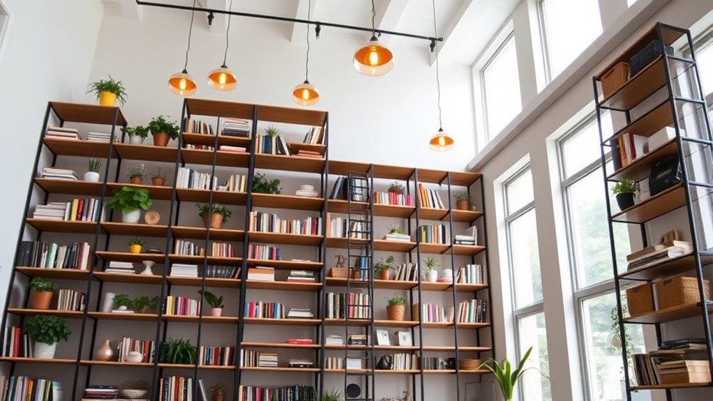 maximize ceiling and wall storage