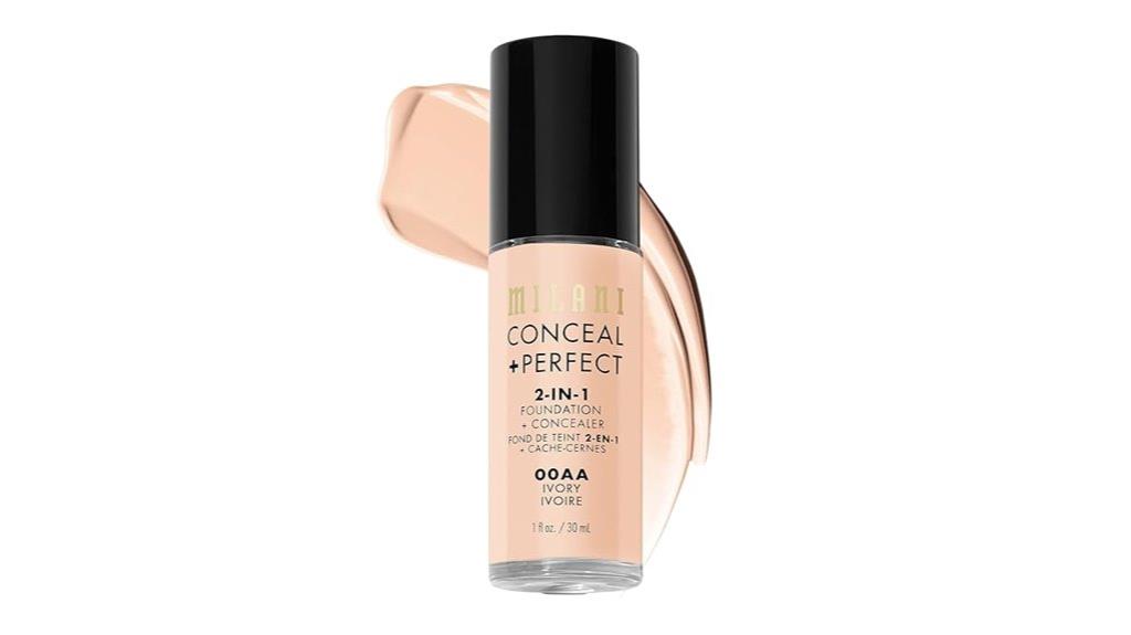 milani ivory foundation concealer