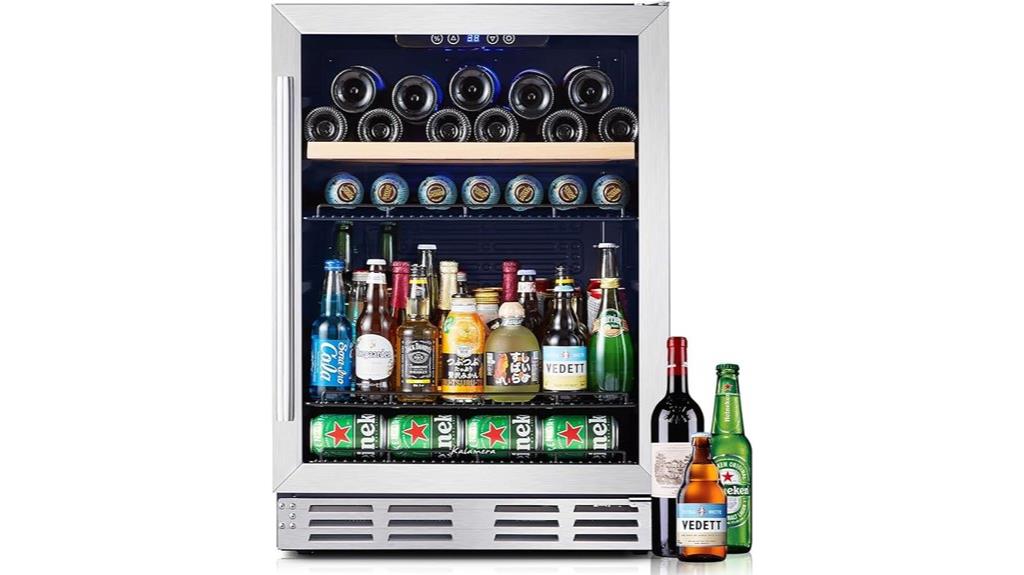 mini beverage and wine cooler