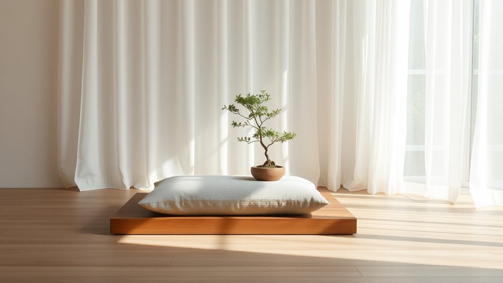 minimalist peaceful mindful sanctuary