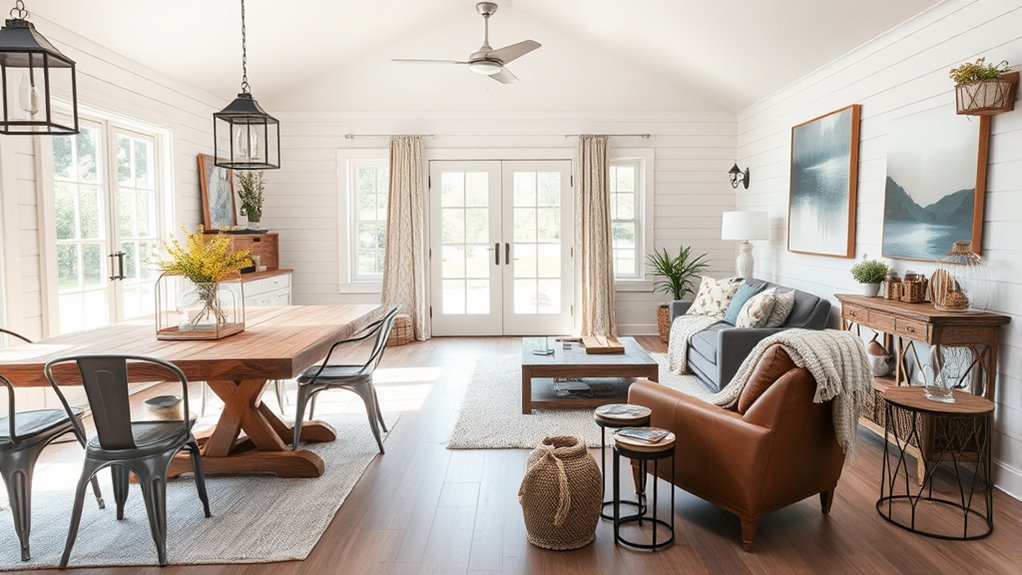 mixing rustic and modern