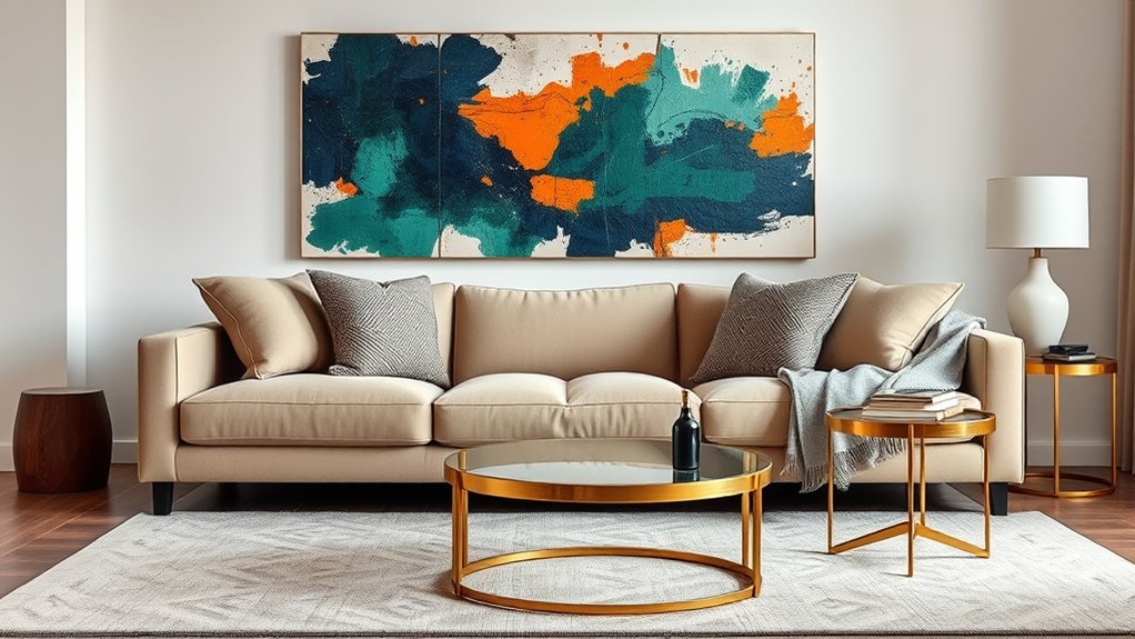 mixing textures with colorful accents