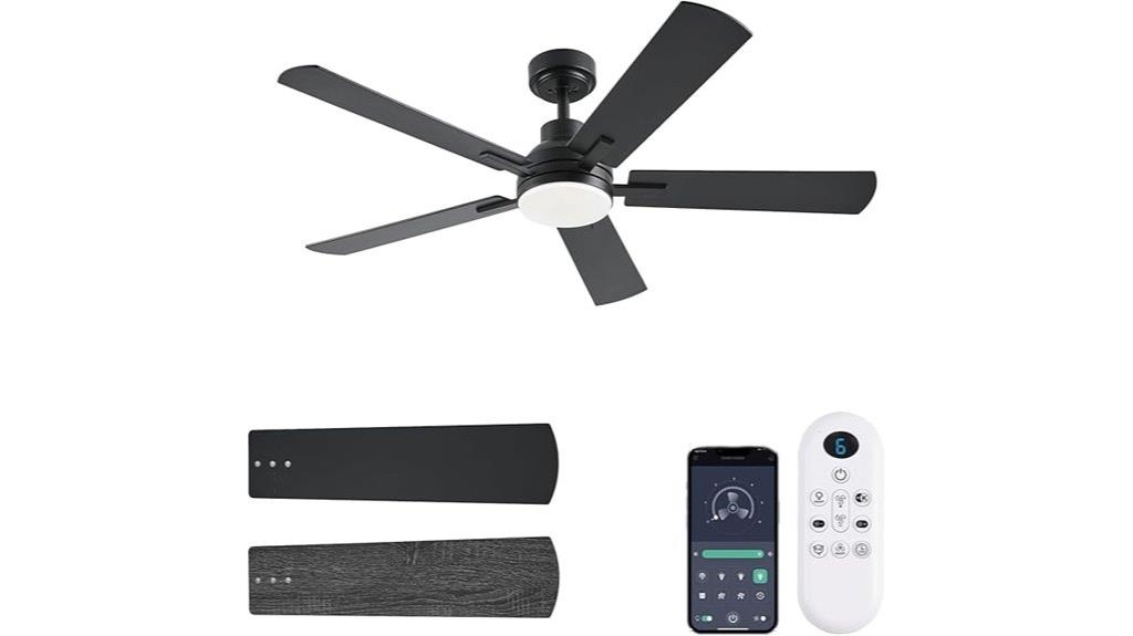modern 52 inch remote fan