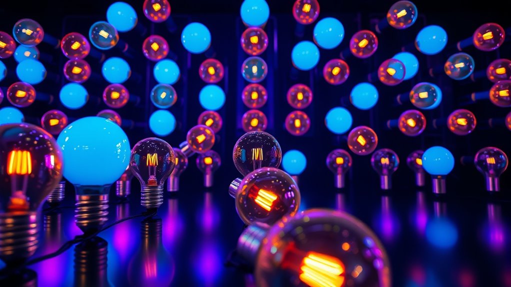 multi light synchronized visual displays