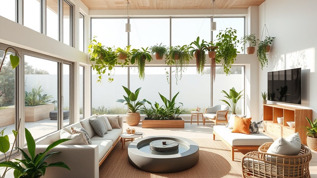 natural light and greenery
