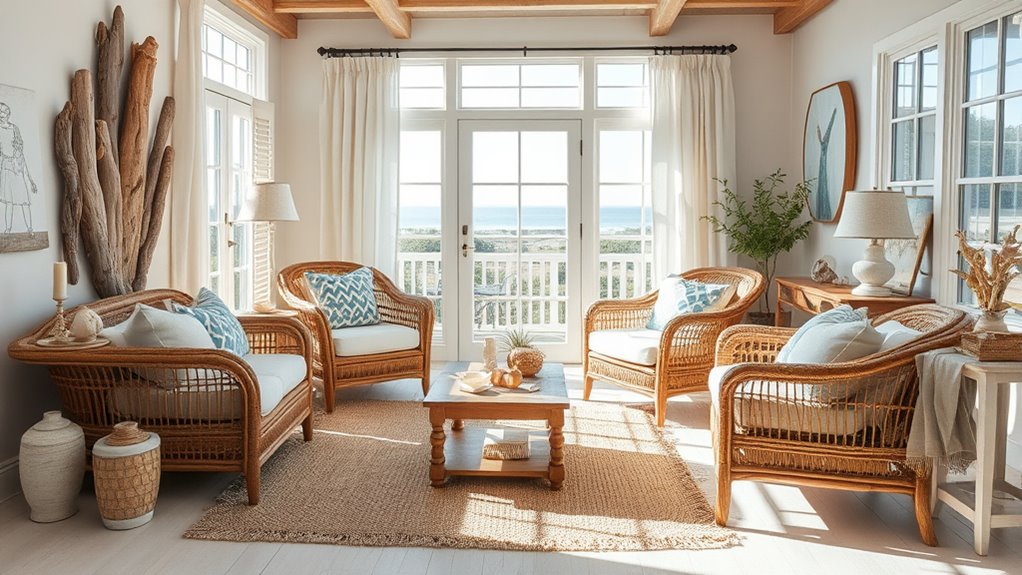 natural textures enhance coastal charm