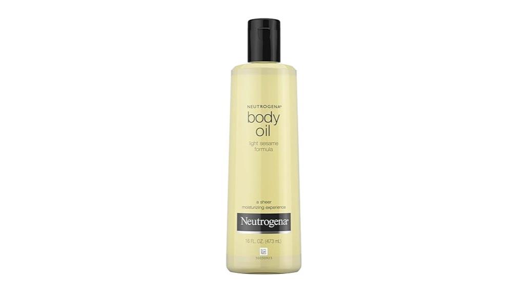 neutrogena light sesame oil