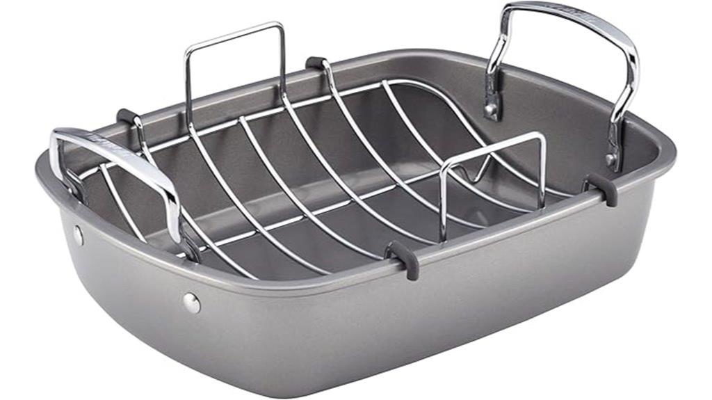 nonstick roasting pan with rack