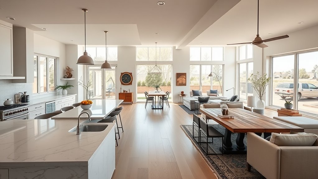 open concept homes origins