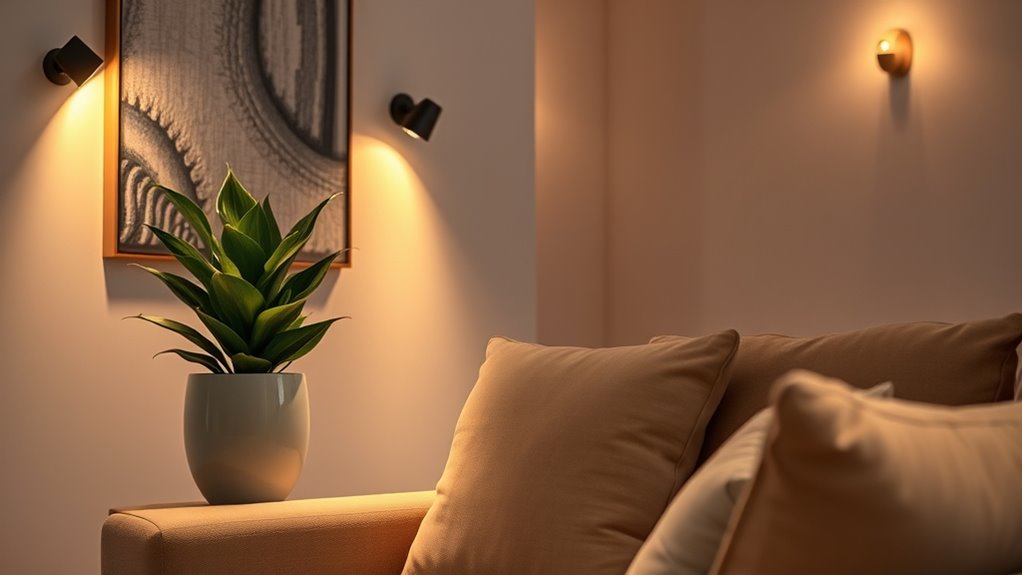 optimal accent lighting placement