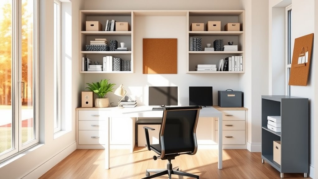 optimize home office storage