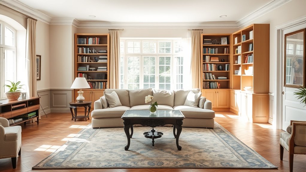 optimized furniture placement promotes flow