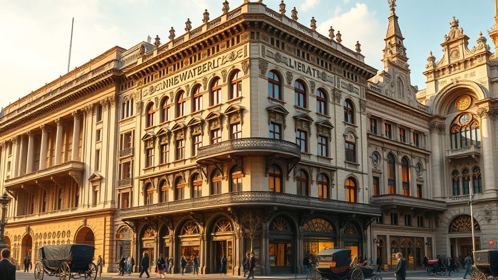 ornate historic building facades