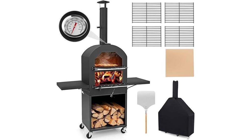 outdoor pizza oven with accessories