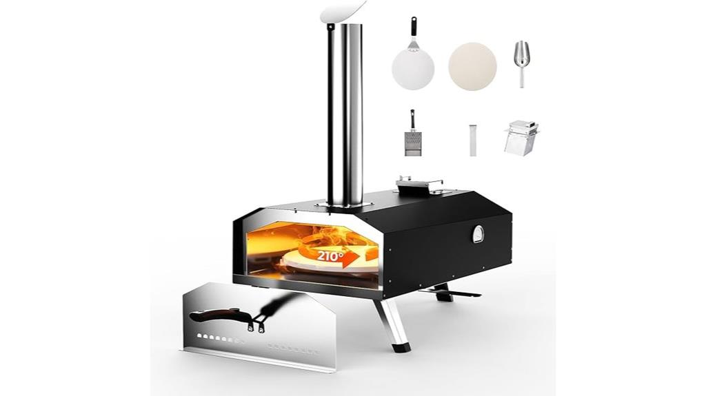 outdoor wood pellet pizza oven