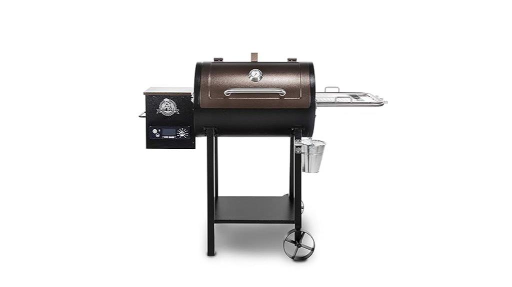 pellet grill black finish