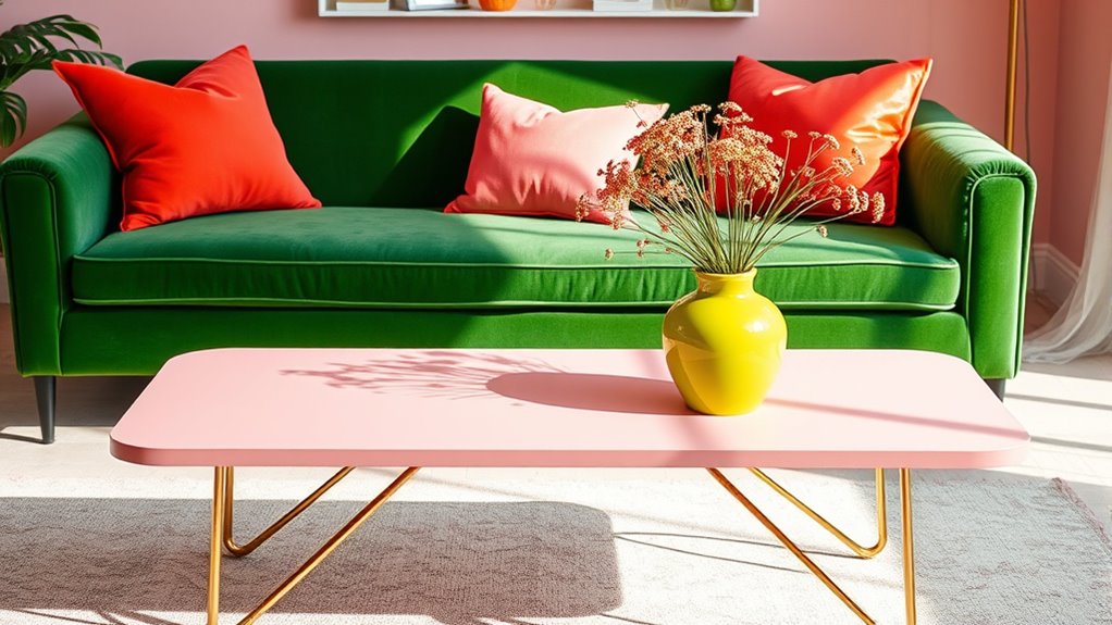 pink and green harmony