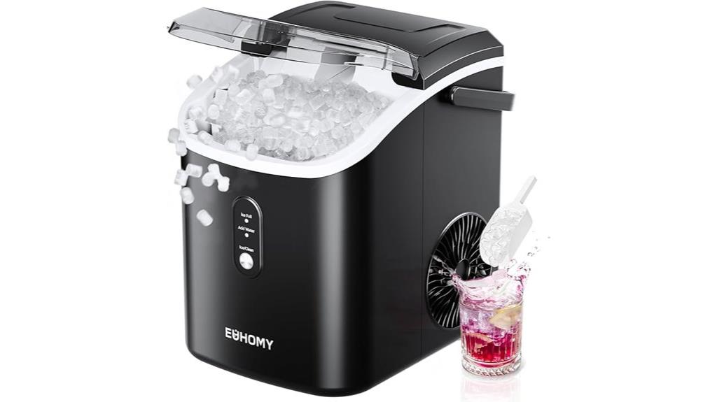 portable black nugget ice maker