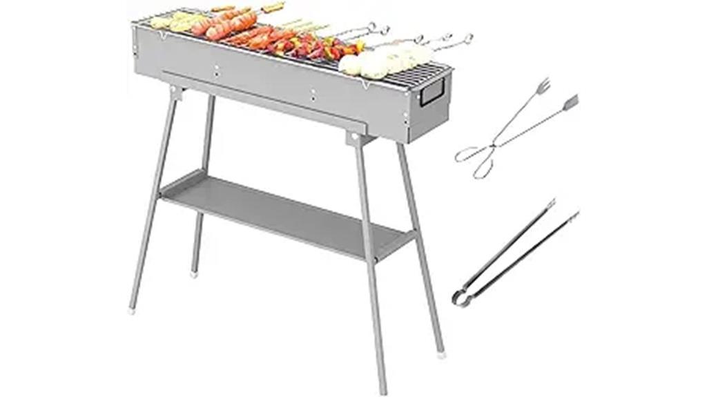 portable grill with adjustable vents