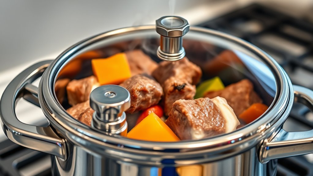 pressure heat tenderize food