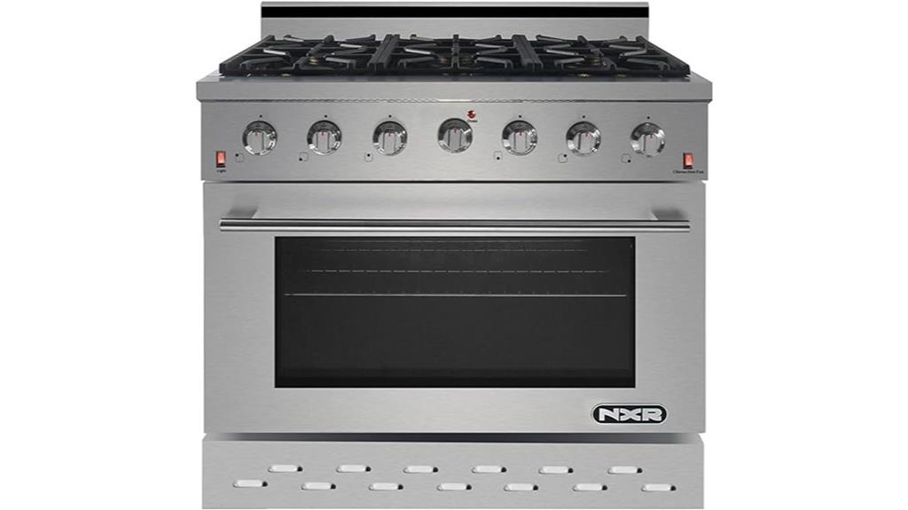 professional natural gas range