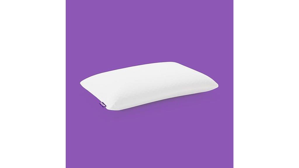 purple low pillow