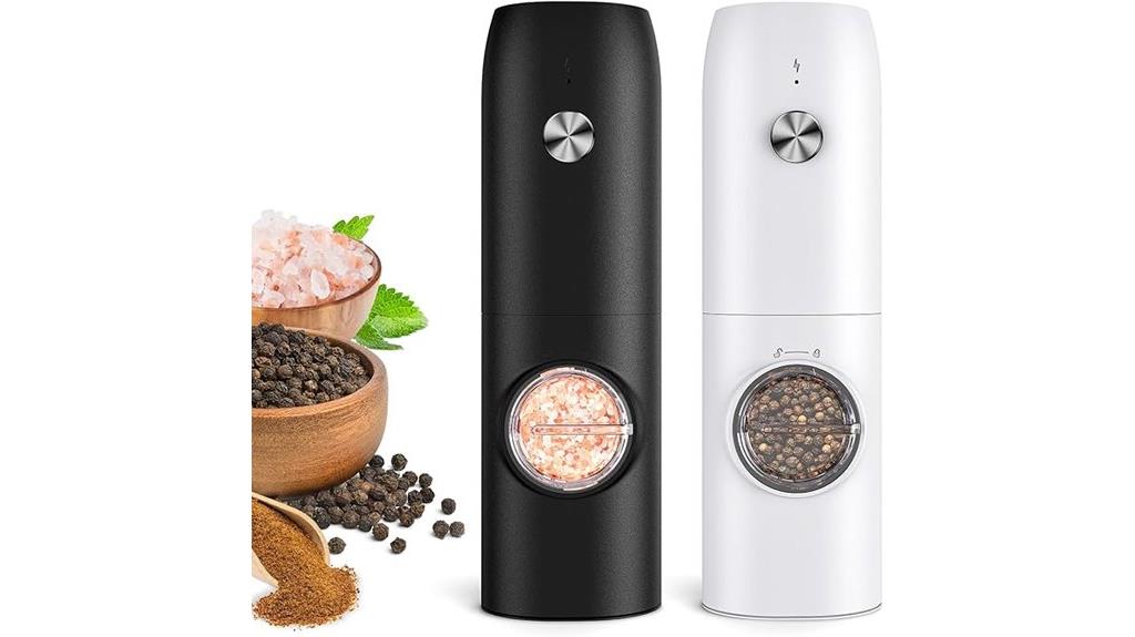 rechargeable led pepper grinder