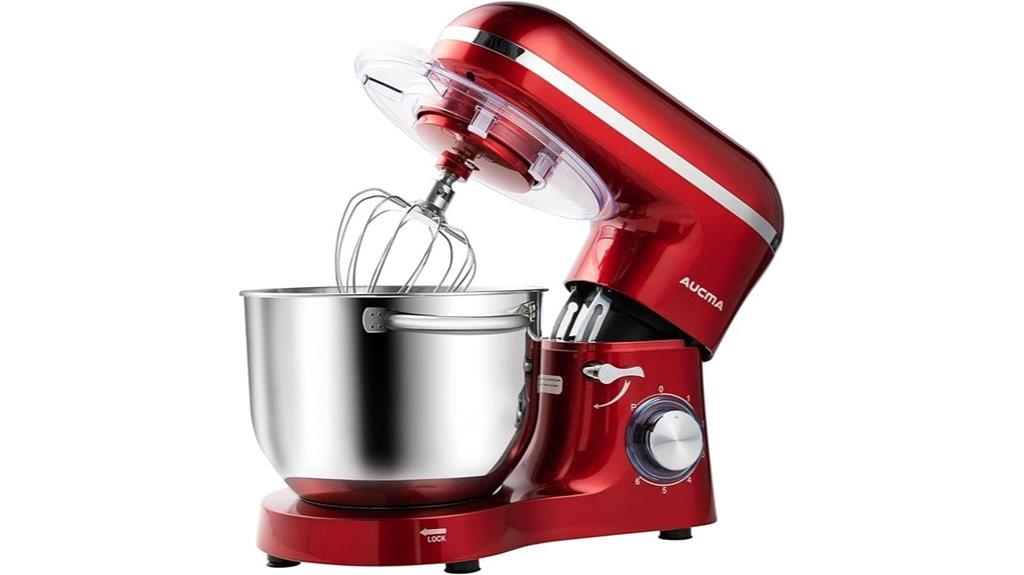 red 6 5qt tilt head mixer