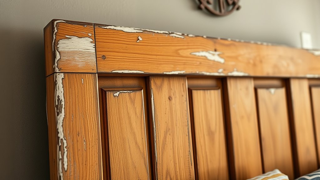 rustic distressed paint finish