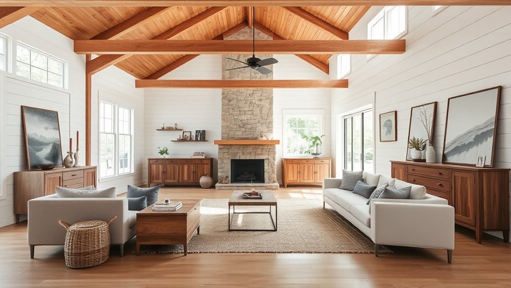 rustic modern harmonious blend