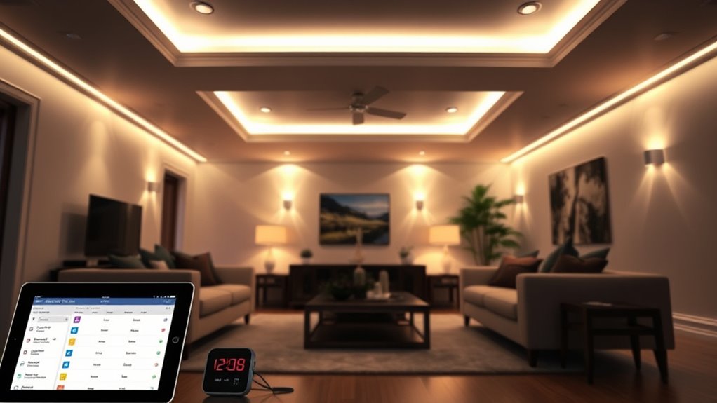 scheduled light scene activation