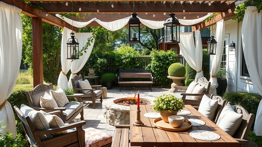 seamless rustic outdoor living
