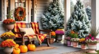 seasonal front porch decor