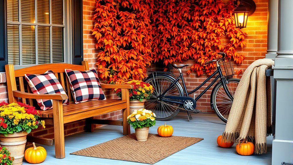 seasonal front porch styling