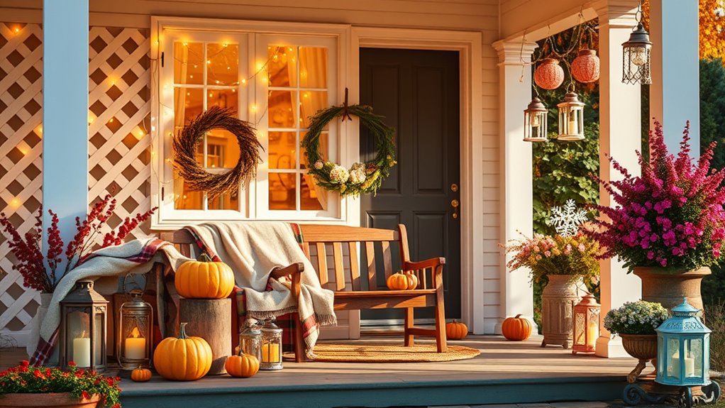 seasonal porch lighting ideas