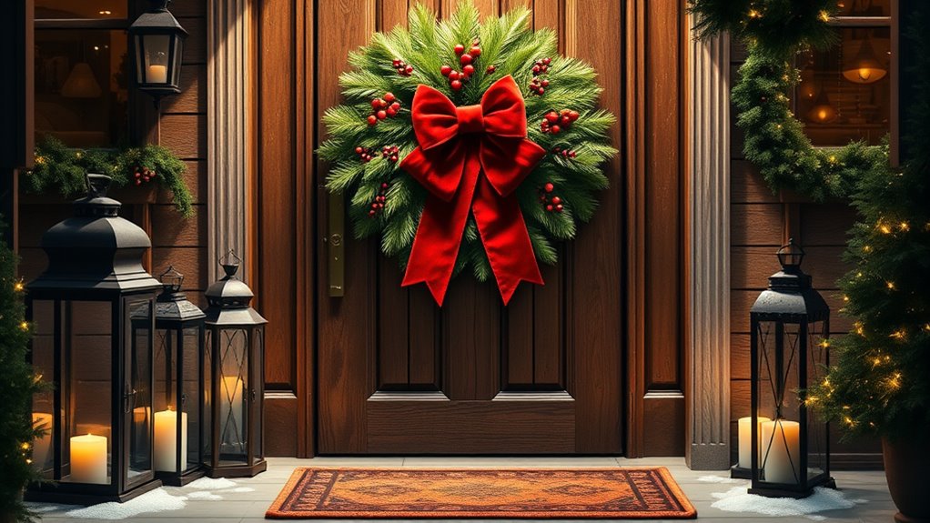 select festive entryway decor