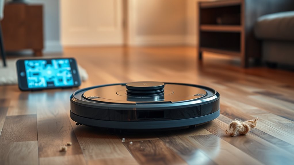 self emptying vacuum with mapping
