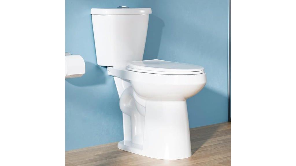senior friendly tall dual flush toilet