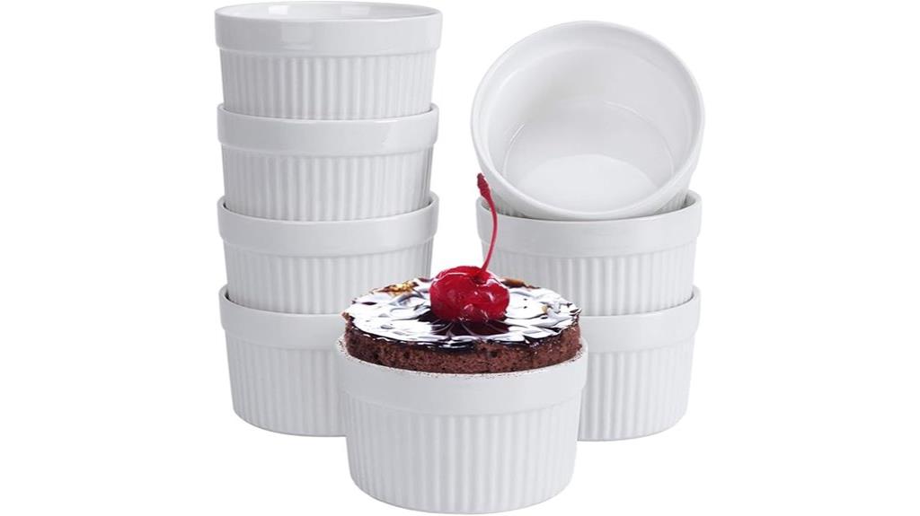 set of eight 6 oz ramekins
