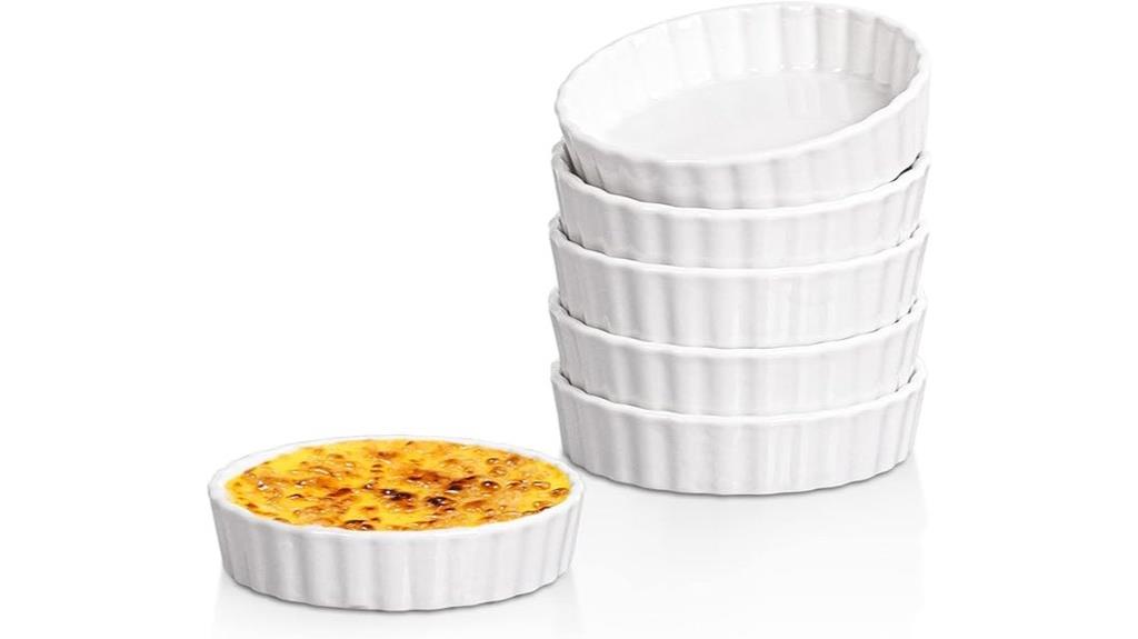 set of six ramekins