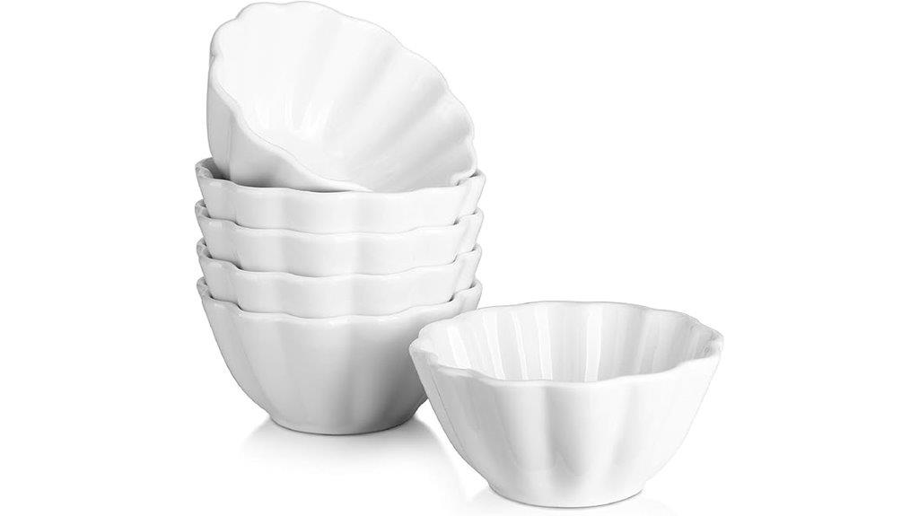 set of six ramekins